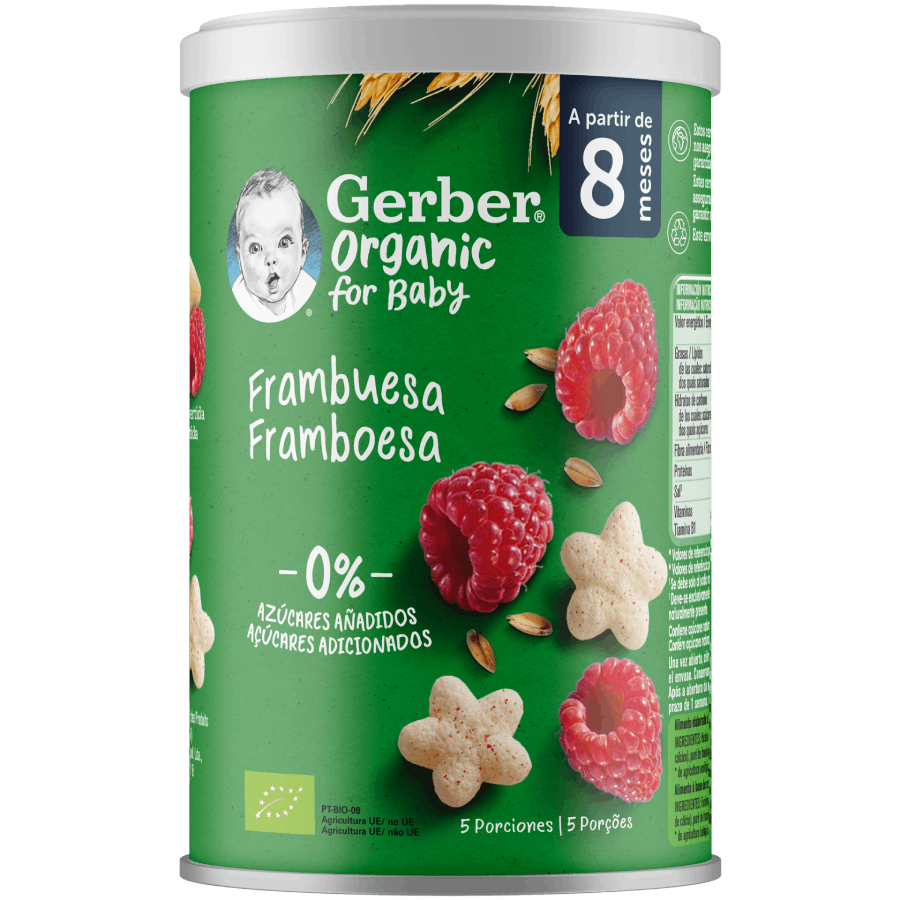 GERBER Organic Puffs Framboesa