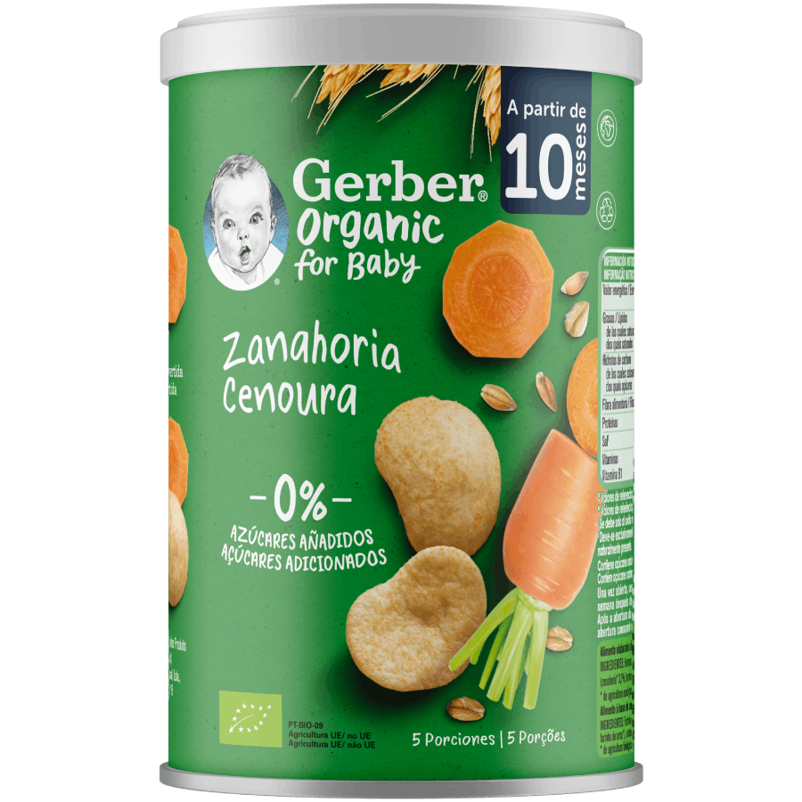 GERBER Organic Nutripuffs Cenoura