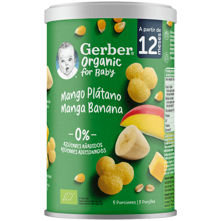 GERBER Organic NutriPuffs Manga Banana 35g
