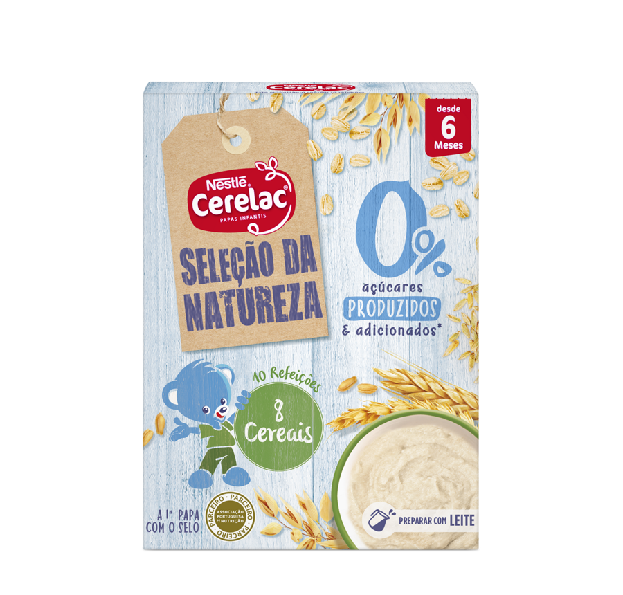 CERELAC Seleção da Natureza 0% Açúcares 8 Cereais