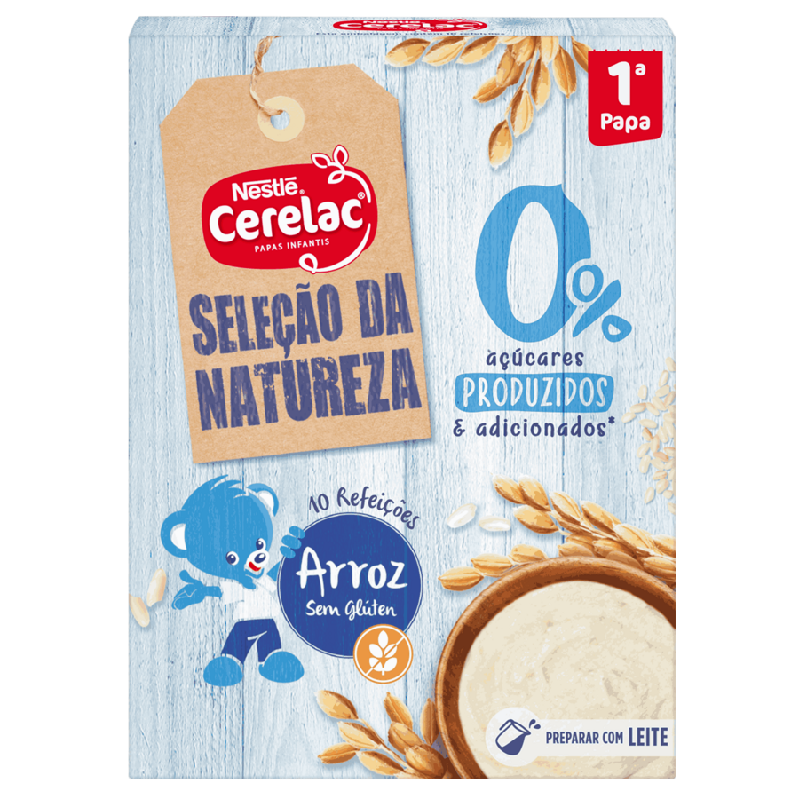 CERELAC Seleção da Natureza 0% Açúcares Arroz