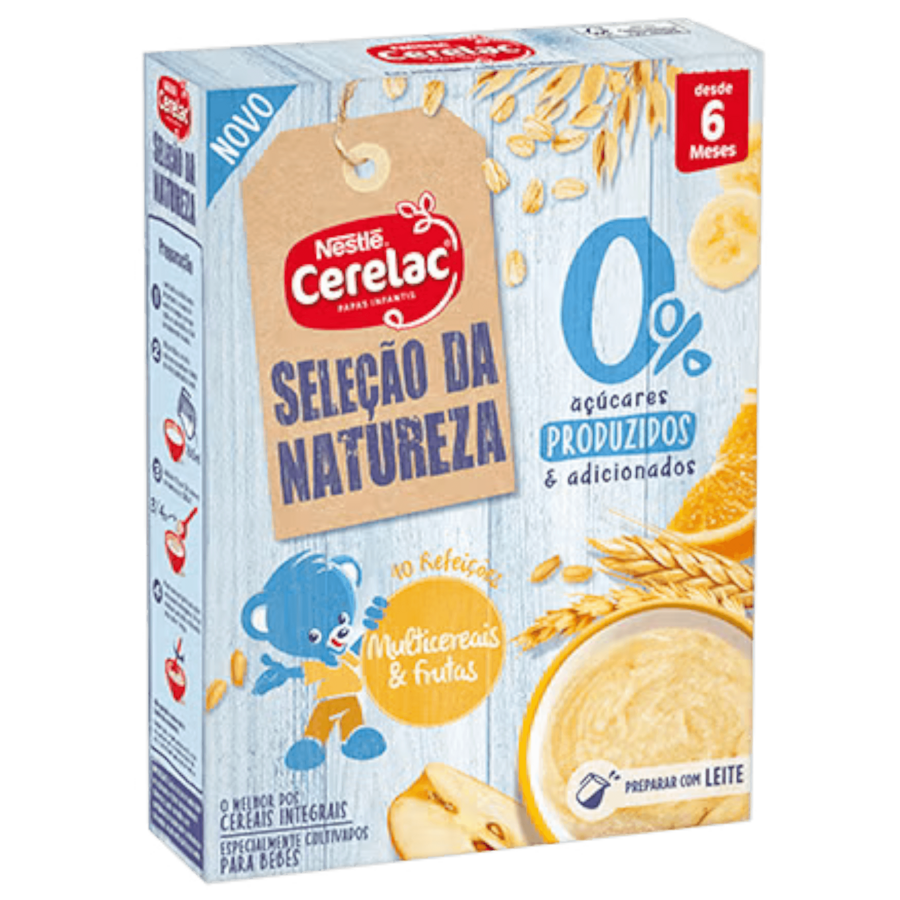 CERELAC Seleção da Natureza 0% Açúcares Multicereais e Frutas