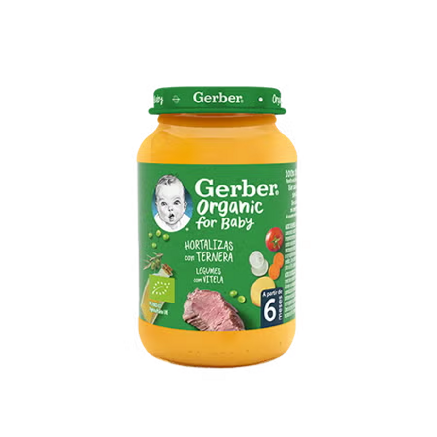 Refeição para Bebé GERBER Organic Legumes com Vitela