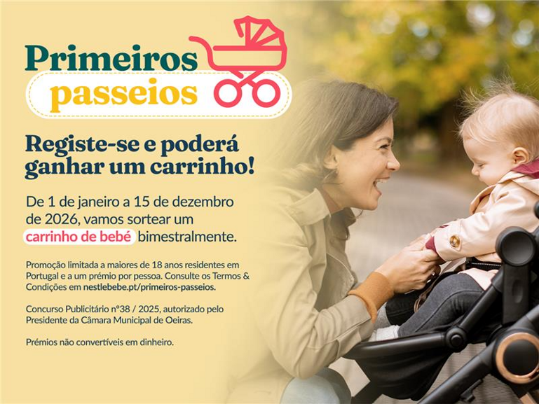 Ganhe um carrinho de bebé só por se registar!