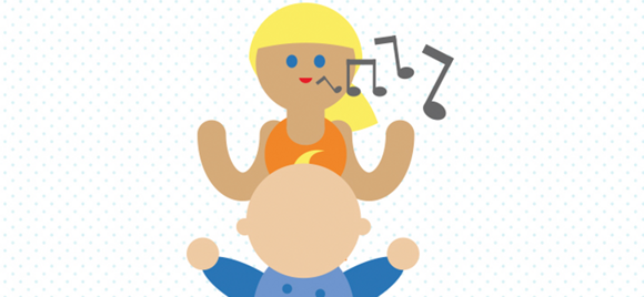 Jogos de bebé com música e palmas
