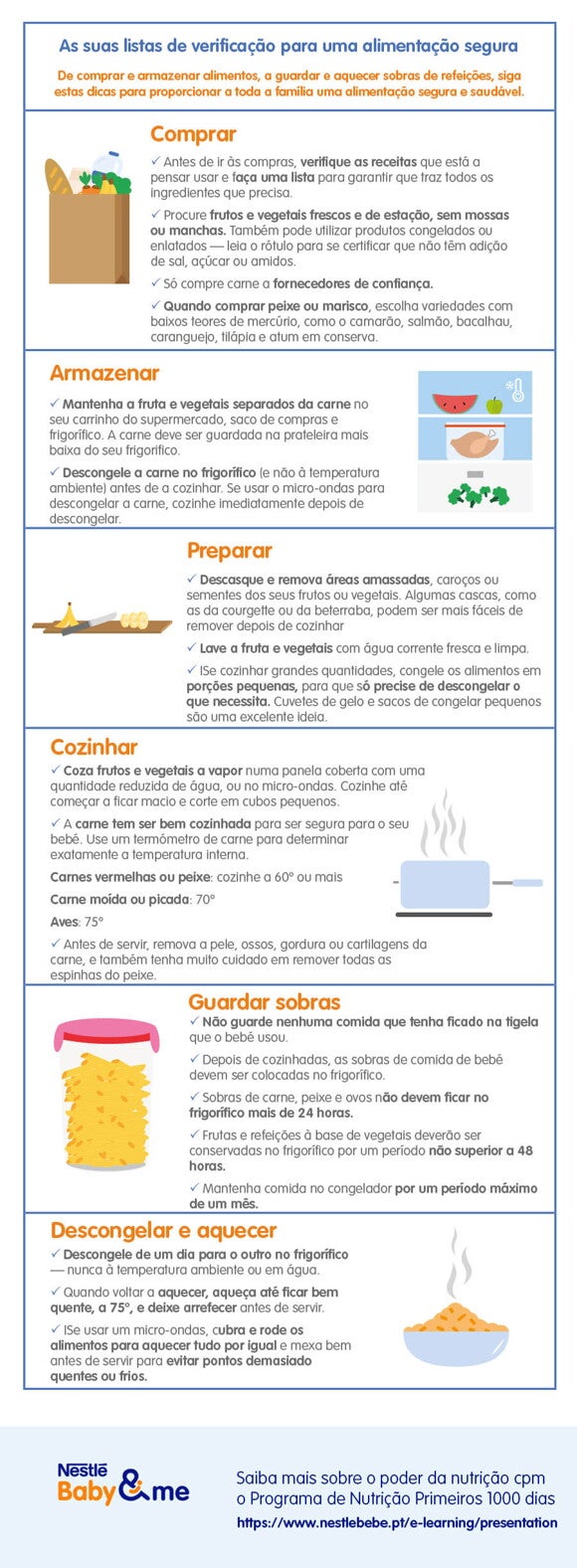 Dicas para uma alimentação segura e saudável Dicas para uma alimentação segura e saudável