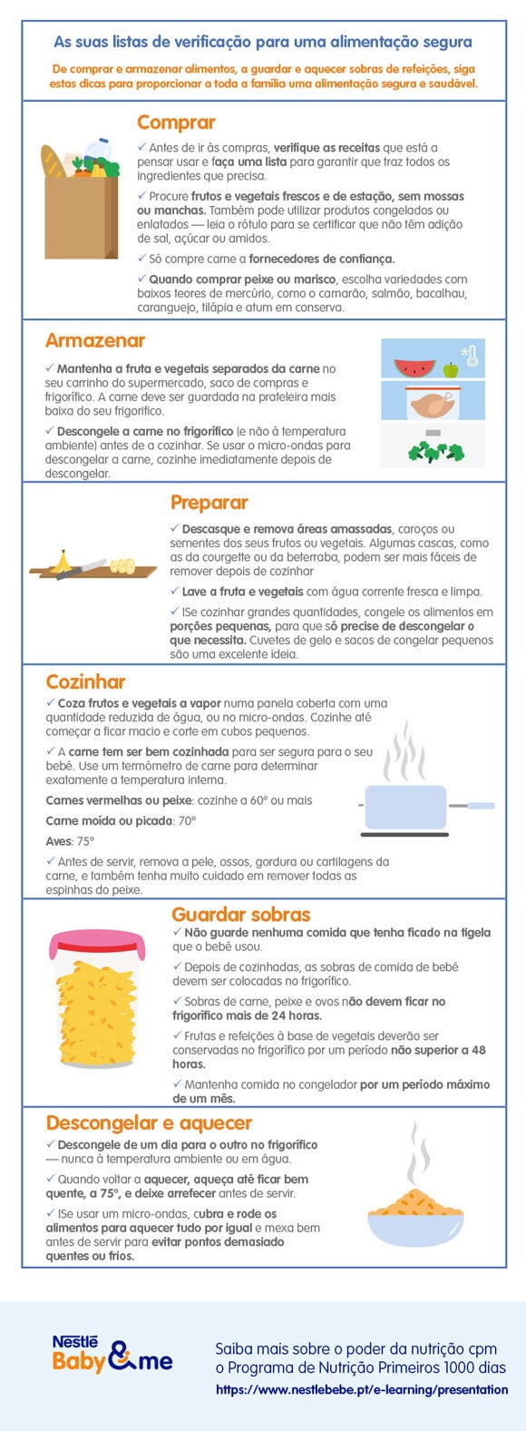 Dicas para uma alimentação segura e saudável