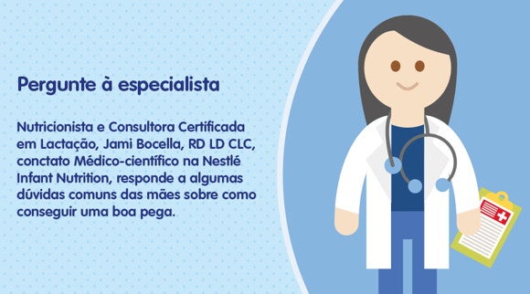 Aconselhamento medico sobre pega correta na amamentação Aconselhamento medico sobre pega correta na amamentação