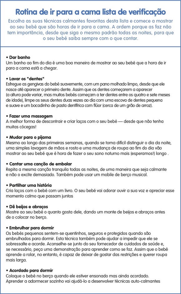 Rotina de ir para a cama Rotina de ir para a cama