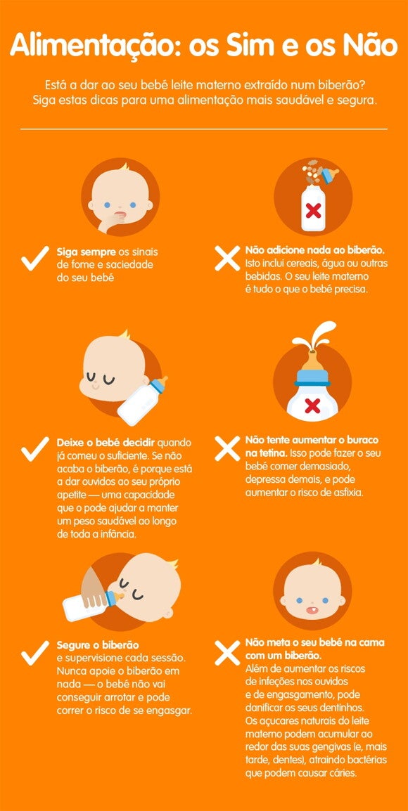 O que fazer ou não durante a alimentação do bebé até 6 meses O que fazer ou não durante a alimentação do bebé até 6 meses