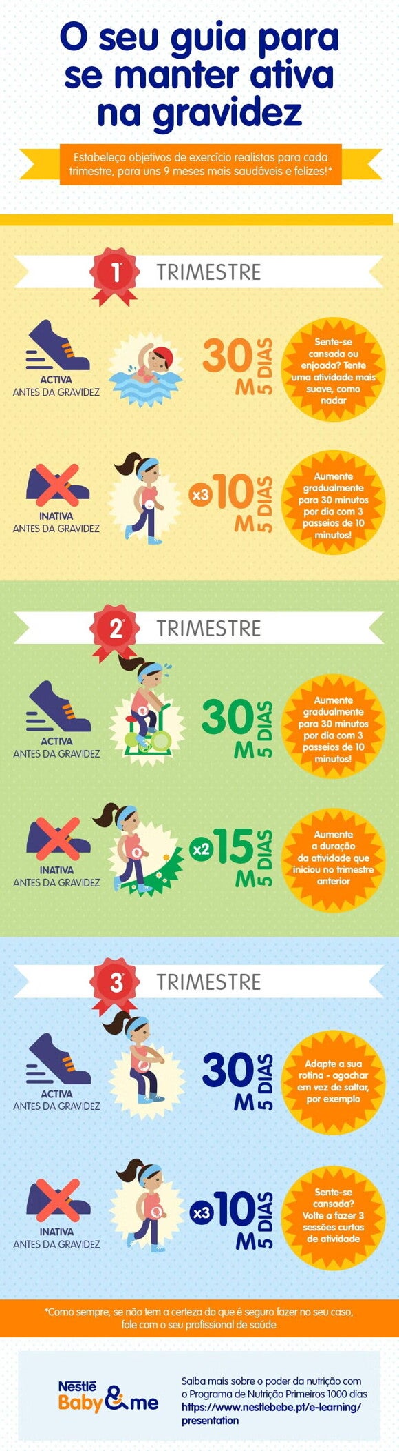 Mantenha-se ativa fazendo exercício físico na gravidez Mantenha-se ativa fazendo exercício físico na gravidez