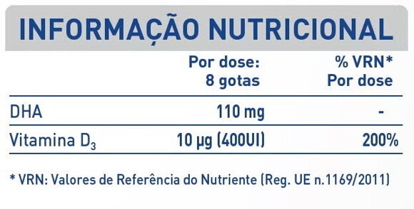 INFORMAÇÃO NUTRICIONAL - Nancare DHA & Vitamina D INFORMAÇÃO NUTRICIONAL - Nancare DHA & Vitamina D