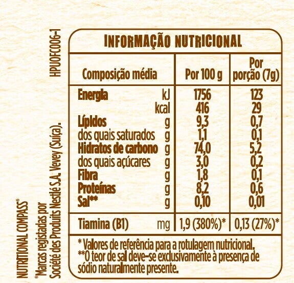 TABELA NUTRICIONAL TABELA NUTRICIONAL