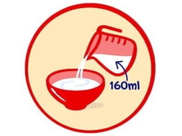 Ícone ilustrativo de dosagem de leite 160ml