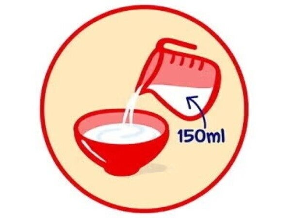Ícone ilustrativo de dosagem de leite 150ml